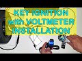 Installing key ignition with voltmeter to electric scooter tagalog paano magkabit ng key ignition