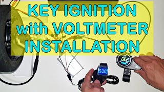 INSTALLING KEY IGNITION WITH VOLTMETER TO ELECTRIC SCOOTER [TAGALOG] PAANO MAGKABIT NG KEY IGNITION