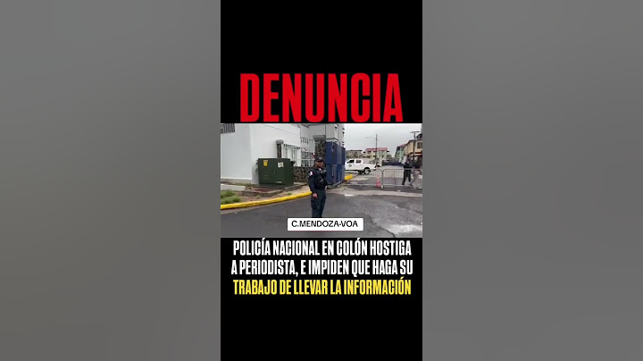 policía en Colón no quieren que los periodistas hagan su trabajo de informar