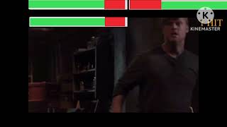Bones S11 E2 The Brother In The Basement Fight Scene WITH HEALTHBARS