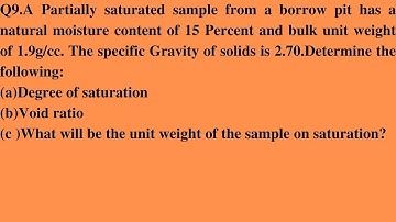 Target GATE ESE | Geotechnical Engineering | PRACTISE Questions on soil water relationships
