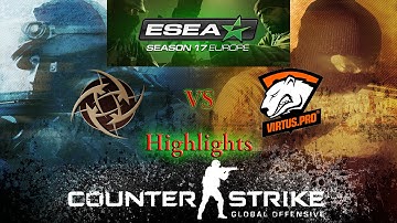 ESEA Invite Season 17 Europe - NiP vs Virtus.Pro [Cache] - Highlights - 8.28.2014