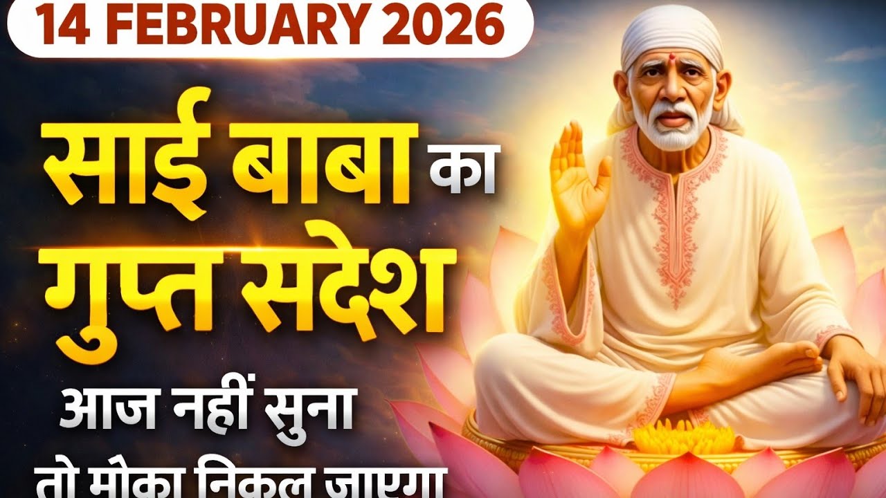 साईं बाबा का चमत्कारी संदेश | 14 फरवरी 2026 | जीवन बदलने वाला अनुभव @sachidanandsaibaba#sai baba