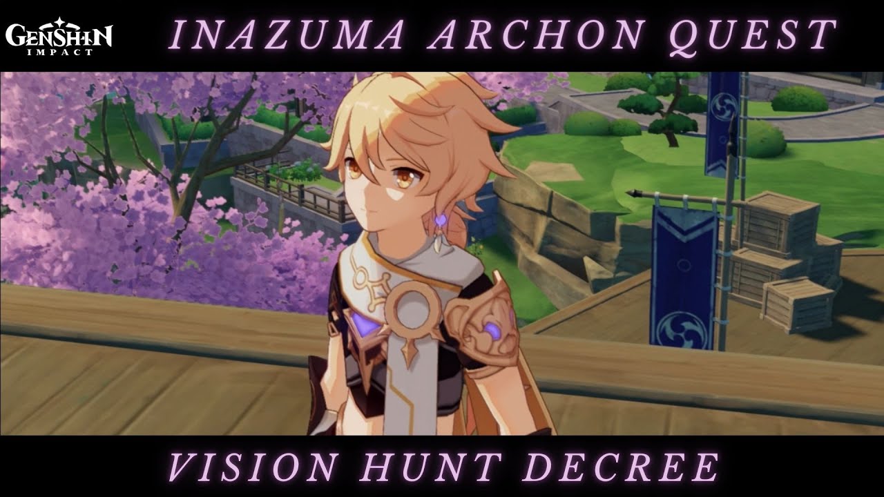 [Genshin Impact Mobile] Vision Hunt Decree Inazuma Archon Quest YouTube