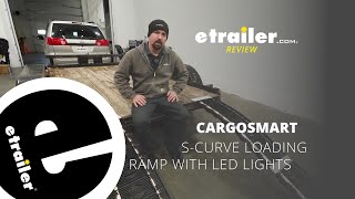 etrailer | CargoSmart S-Curve Loading Ramp with LED Lights Low-Down