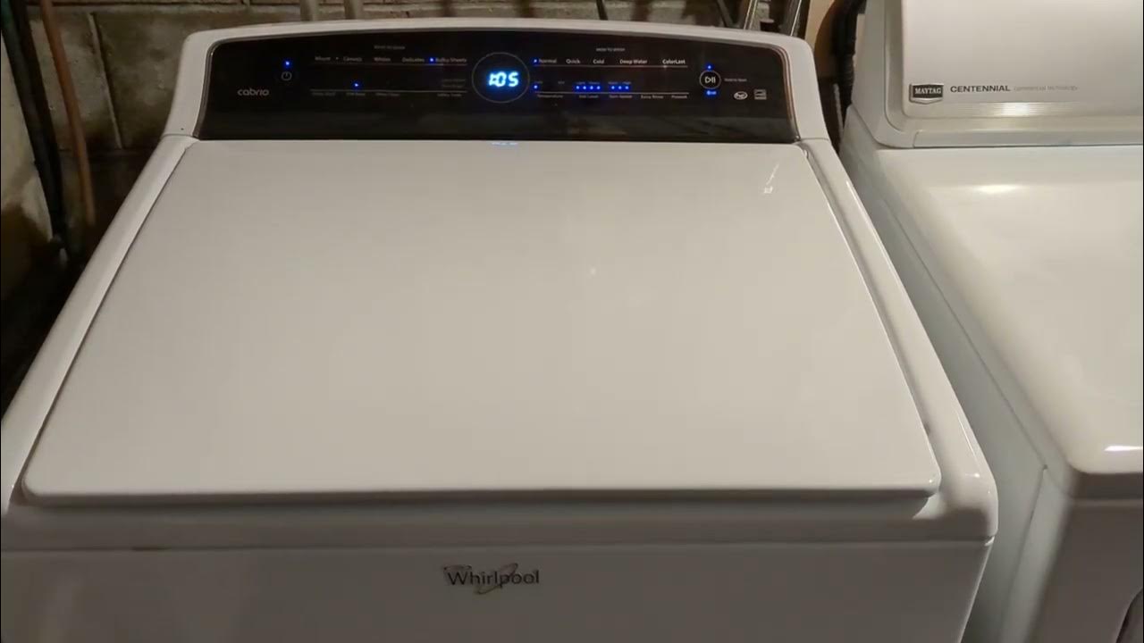 Whirlpool Cabrio washer clicks during wash cycle (WTW7000DW0) YouTube