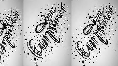 satisfying calligraphy video||Names Calligraphy|Umaima & Manha name Calligraphy #namescalligraphy