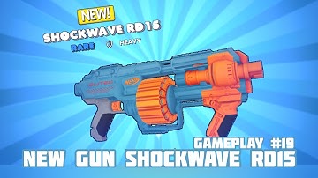 NERF Superblast - Gameplay #19 - NEW GUN UNLOCK SHOCKWAVE RD15 -  ( Android, iOS )