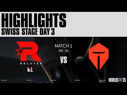 KT vs TES 매치 하이라이트 | 스위스 Day3 | 2025 월드 챔피언십
