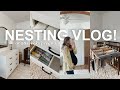 NESTING VLOG: 28 weeks pregnant, baby laundry, nursery updates, spend the day with me!! [ep.1]