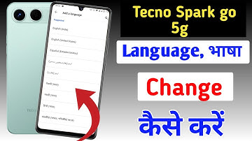 how to change language Tecno Spark go 5G / Tecno Spark go me language change kaise kare / language