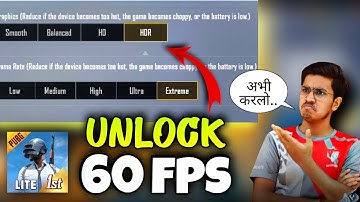 HOW TO UNLOCK 60FPS IN PUBG LITE,😱 HOW TO ENABLE EXTREAM GRAPHICS IN PUBG LITE