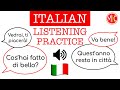 Italian Listening Practice 2 | Phrases & Dialogues at a natural speed