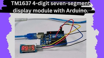 TM1637 4 digit seven segment display module with Arduino.