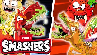 Dino Blazer Tag Battle + 15 Mins of More FUN | 🦖 DINO BATTLES 💥 | Dinosaur Cartoons for Kids