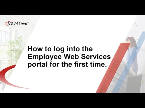How to log into the Employee Web Services portal for the first time