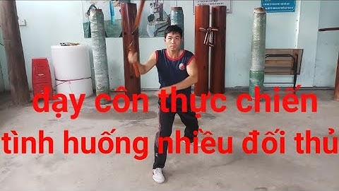 Dạy côn nhị khúc thực chiến(tình huống nhiều đối thủ)_học võ tại nhà bài 14