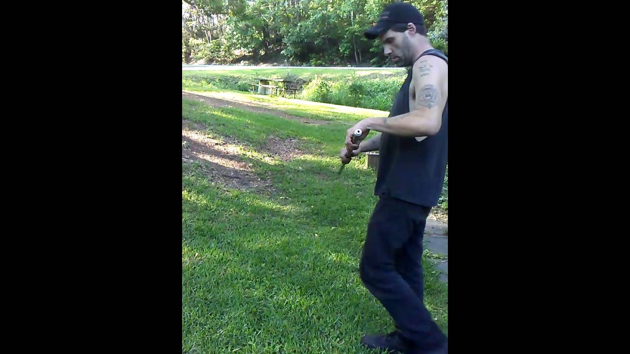 Shooting 22lr cane gun