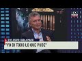 Mauricio Macri y el regreso de CFK: "Me cuestiono qué pude haber hecho para evitar volver atrás"