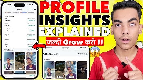 Snapchat Insights Explained | Snapchat Insights Kya Hota Hai | Snapchat Public Profile Insights