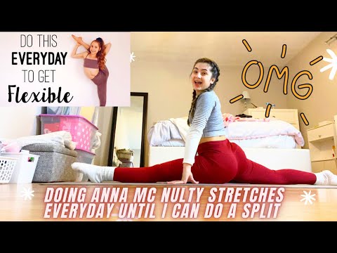 Trying Anna McNulty everyday stretches *until I can do a SPLIT (I did it )*