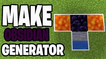 How To Make An Infinite Obsidian Generator In Minecraft! - Tutorial