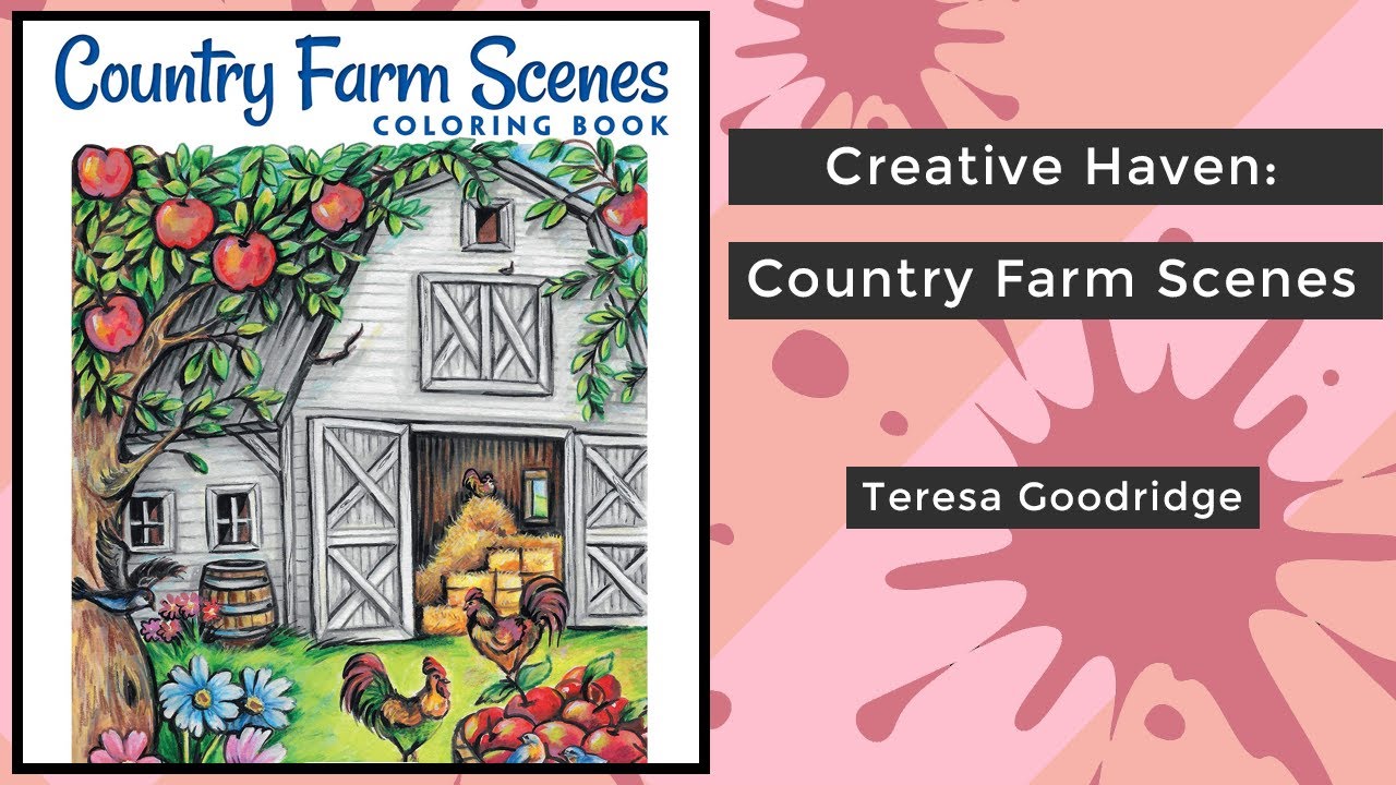 Creative Haven Country Farm Scenes Coloring Book: Relax & Find Your Tr –  Lay it Flat Publishing Group