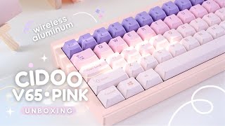 [ CIDOO V65 • pink 🌸 ] budget aluminum keyboard - build & sound test | Zanook