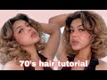 VOLUMINOUS 70'S CURLY HAIR TUTORIAL / (highly requested)