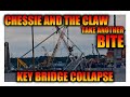 Chessie and the claw take another bite of the key bridge debris in baltimore