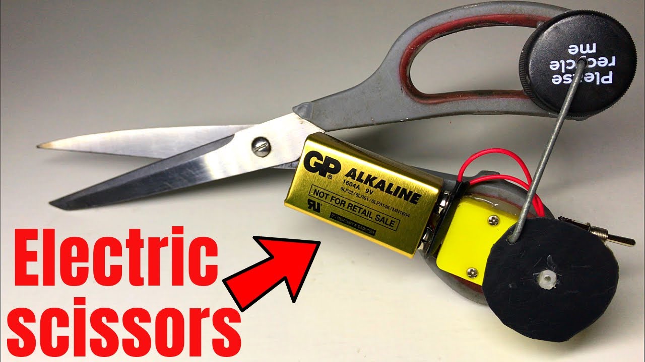 Automatic scissors how to make , electric scissors 