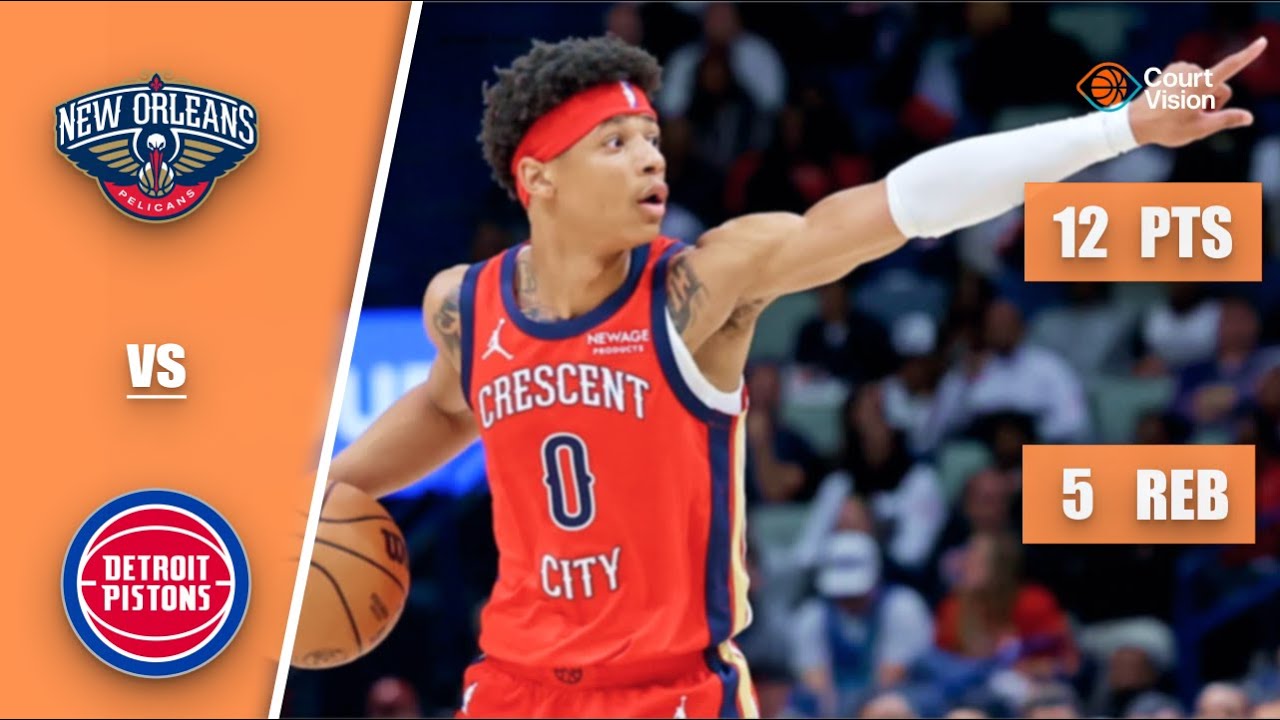 Jeremiah Fears - 12 Points, 5 Rebounds vs Pistons - 2025-26 Regular Season