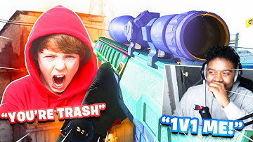 TRASH TALKER gets DESTROYED on Modern Warfare (CALLED HIM OUT)