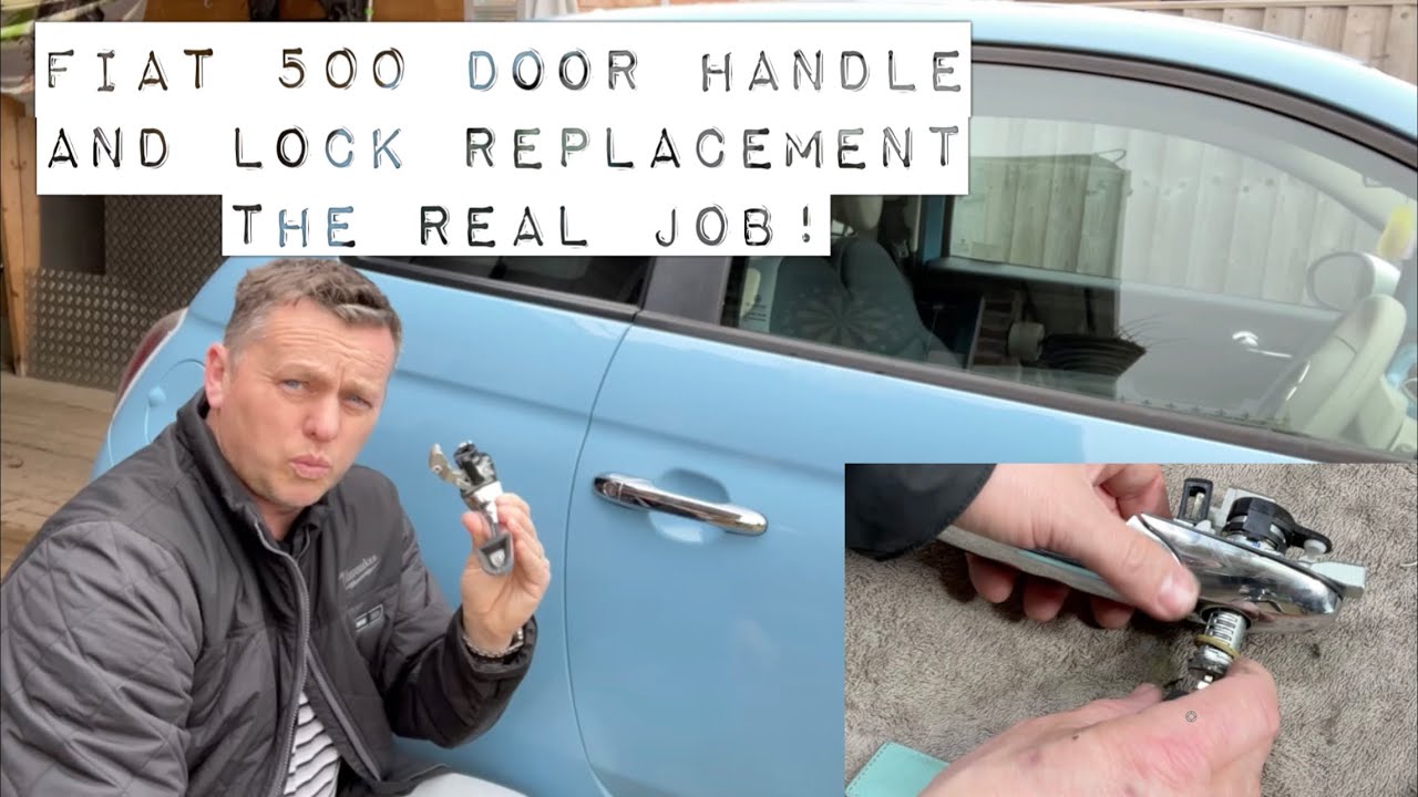 Fiat 500 Drivers Door Handle & Lock Barrel Replacement, The Real Job With  All The Tricky Bits inc 