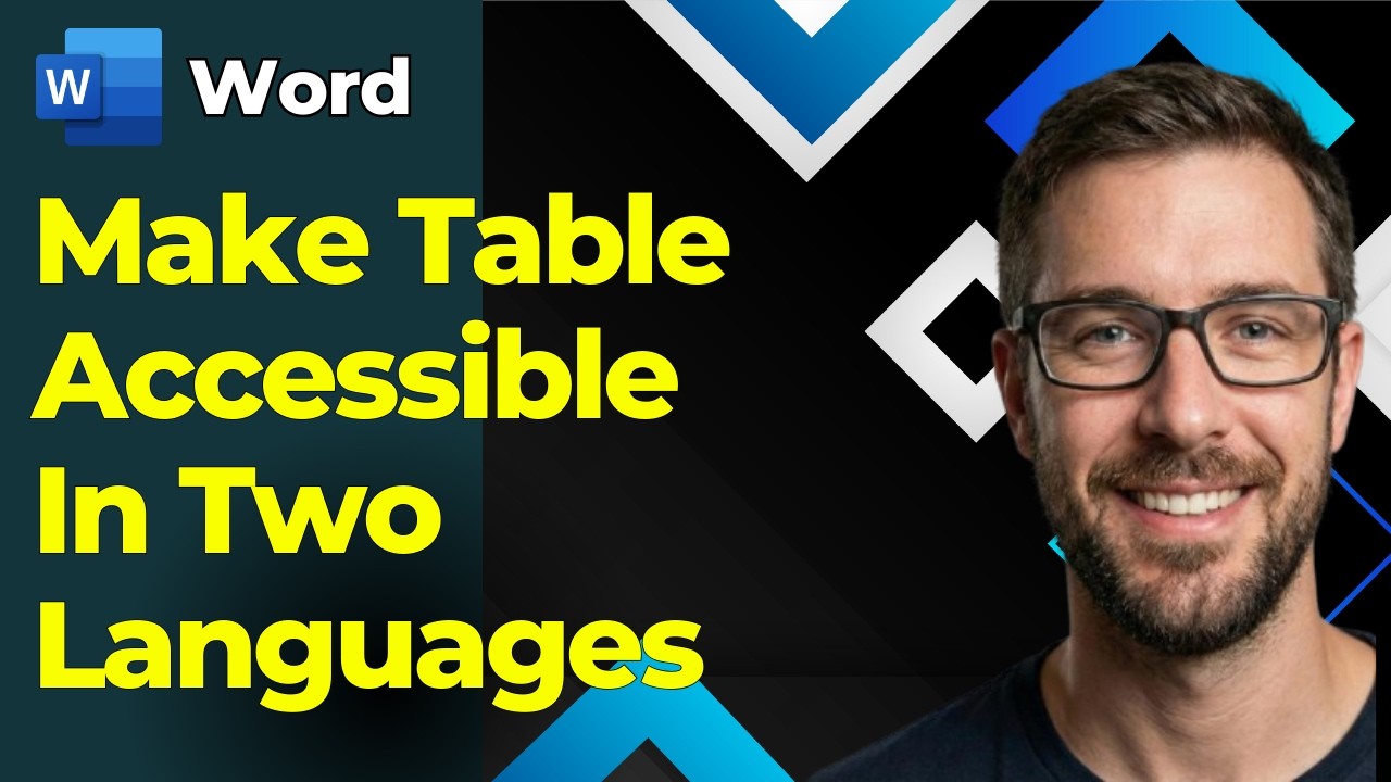 How To Make A Table Accessible With Two Languages in Microsoft Word ...