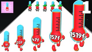 HEAT RUNNER 3D - temperature evolution Games Gameplay Part 1
