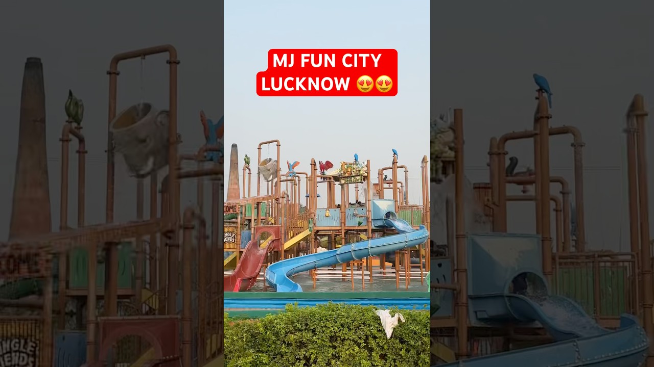 Mj fun city lucknow water park 🤯🤯 