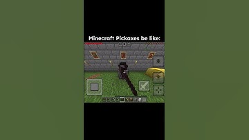 Minecraft pickaxe’s be like: #minecraft #pickaxe #logic #fyp