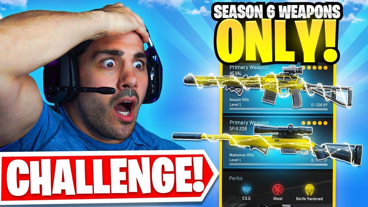 I Can ONLY Use Season 6 Guns! 😮 (Modern Warfare Warzone)