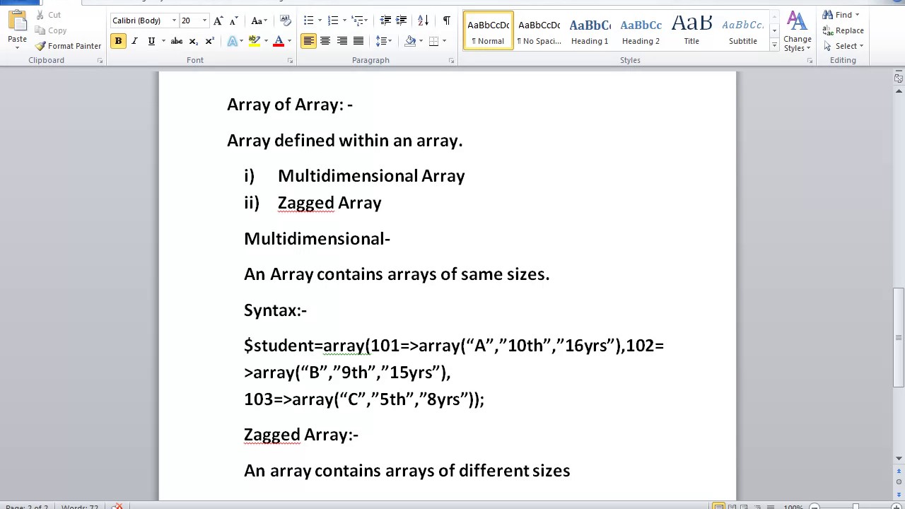 Lesson 7- PHP Arrays(Part 2) - YouTube