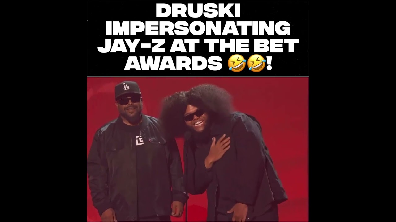 Druski impersonating Jay-Z at the BET Awards 🤣🤣!