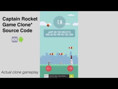 Captain Rocket source code ios android clone iphone gameplay