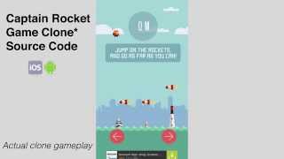 Captain Rocket source code ios android clone iphone gameplay