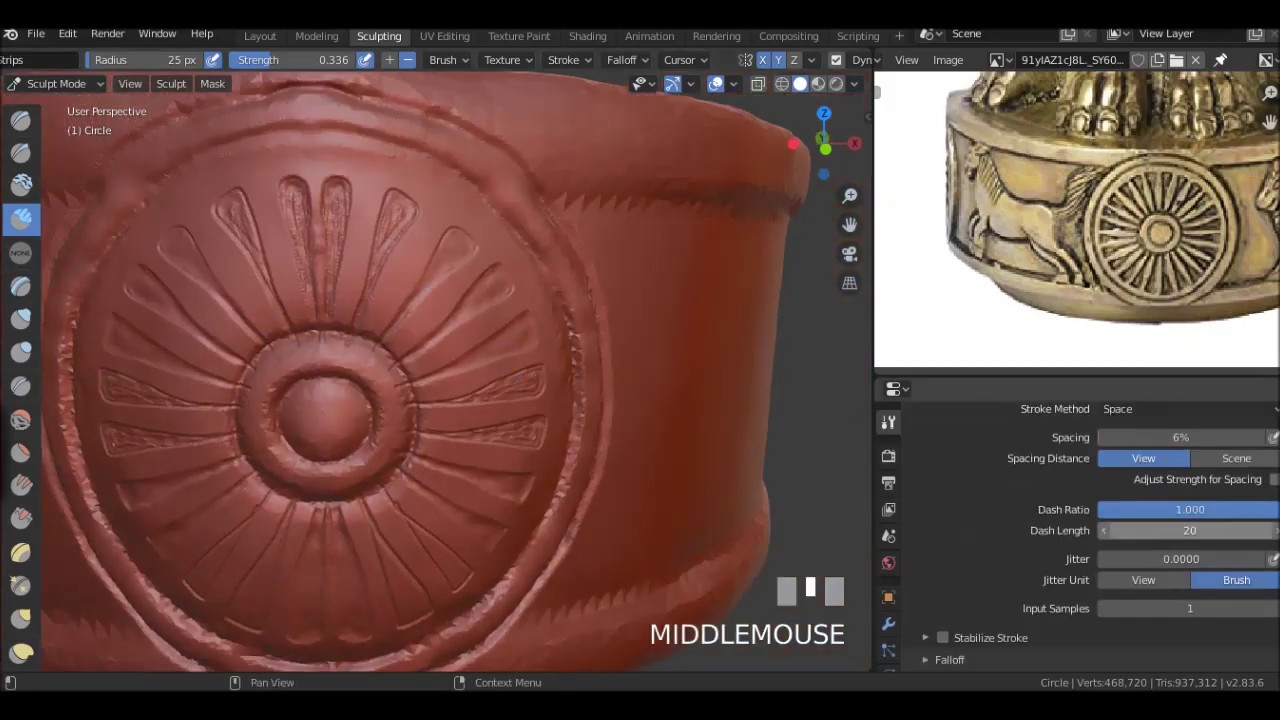 Sculpting Ornament Lion Blender 2.8 Part2 YouTube Sculpting Ornament Lion Blender 2.8 Part2 YouTube