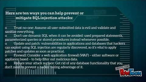 SQL Injection Mitigation