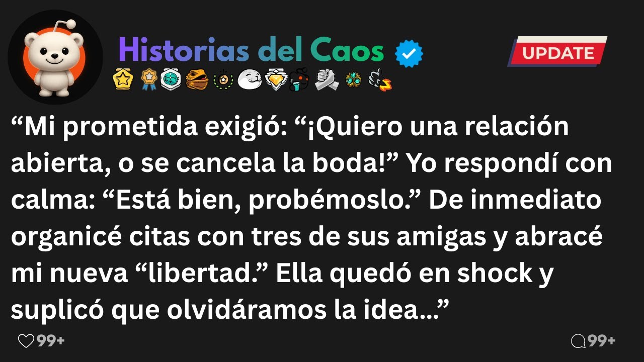 Mi prometida exigió: “¡Quiero una relación abierta, o se cancela la boda!” Yo respondí con calma: “E