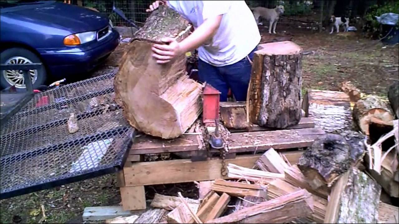 How to make fire wood - YouTube