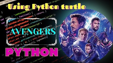 Avengers Logo Using Python Turtle Code Graphics | Python Programming Hub