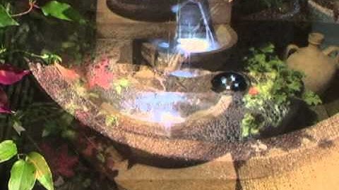 Kendal Three Tier Cascade Water Feature with Halogen Lights