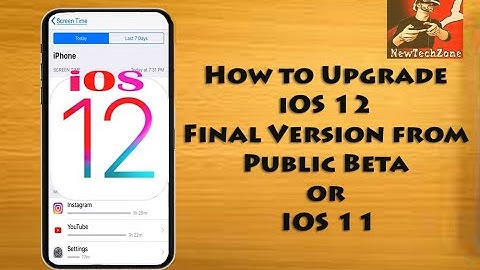 How to Upgrade iOS 12 Final Version from Public Beta or iOS 11